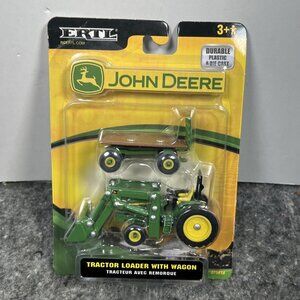 2007 ERTL John Deere Tractor Loader with Wagon New 37541A